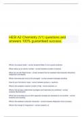 HESI A2 Chemistry questions and answers 100% guaranteed success.