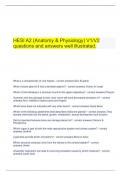  HESI A2 (Anatomy & Physiology) V1/V2 questions and answers well illustrated.