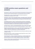 LCSW practice exam questions and answers 2023