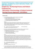 Test Bank For Pharmacology A Patient-Centered Nursing Process Approach 11th Edition by Linda E. McCuistion | Newest Version 2023/2024 | 9780323793155 | Chapter 1-58 | Complete Questions and Answers A+