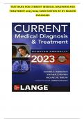 Test Bank For Current Medical Diagnosis And Treatment 2023 62nd Edition By By Maxine Papadakis, Stephen Mcphee, Michael Rabow & Kenneth Mcquaid Sample 10. A mother of three young children is newly diagnosed with breast cancer. She is intensely committed t