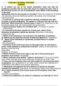 PCSS MAT training 16hr mod quizzess 1. A patient ran out of his opioid medication early and told his healthcare provider that he took extra doses to control his pain. This is the first time he has run out of medications early. Which of the following is th