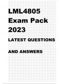 LML4805 EXAM PACK