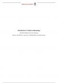 Samenvatting Small Places, Large Issues - Introduction to Cultural and Social Anthropology