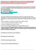 ATI Nursing Care of Children Proctored 2023 REAL EXAM VERIFIED QUESTIONS AND ANSWERS WITH RAIONALES GUARANTEED PASS EXPERT VERIFIED SOLUTIONS ALREADY GRADED A+ 