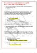 NSG 6020 3P EXAM QUESTIONS AND ANSWERS LATEST 2023/2024 UPDATE GRADED A+