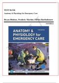 TEST BANK Anatomy & Physiology for Emergency Care Bryan Bledsoe, Frederic Martini, Edwin Bartholomew