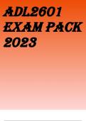 ADL2601 EXAM PACK 2023