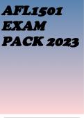 AFL1501 EXAM PACK 2023