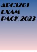 APC3701 EXAM PACK 2023