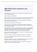 NBE ARTS Exam Questions and Answers