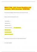 WGU C790 - 9/21, Exam Question and answers, 100% Accurate. VERIFIED 2024 | 38 Pages