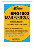 ENG1503 EXAM PORTFOLIO OCT-NOV DUE 25OCT 2023