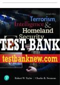 Test Bank For Terrorism, Intelligence and Homeland Security 2nd Edition All Chapters - 9780137496273