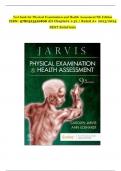 Test bank for Physical Examination and Health Assessment 9th Edition ISBN: 9780323510806 All Chapters 1-32 / Rated A+ 2023/2024  BEST Solutions