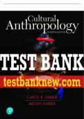 Test Bank For Cultural Anthropology 15th Edition All Chapters - 9780137496228