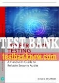 Test Bank For Penetration Testing Fundamentals: A Hands-On Guide to Reliable Security Audits 1st Edition All Chapters - 9780137459728