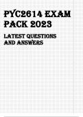 PYC2614 EXAM PACK.