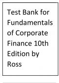 Fundamentals of Corporate Finance