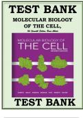 TEST BANK MOLECULAR BIOLOGY OF THE CELL, 7TH EDITION BRUCE ALBERTS 