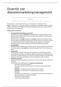 Samenvatting Essentie van Dienstenmarketingmanagement