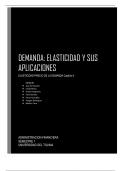 Ensayo de Microeconomía Elasticidad de la Demanda