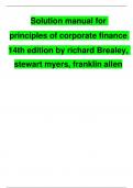 Solution Manual for Principles of Corporate Finance 14th Edition by Richard Brealey, Stewart Myers, Franklin Allen and Alex Edmans