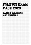 PVL3703 EXAM PACK