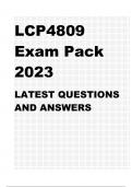 LCP4809 EXAM PACK.