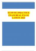 TCFP FF2 PRACTICEEXAM REAL EXAMLATEST 2023.