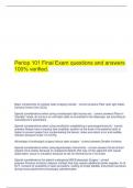 AORN Periop 101 Final questions and answers latest top score.