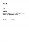 ocr A Level History A Y204-01 June2023 Mark Scheme.