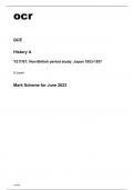 ocr A Level History A Y217-01 June2023 Mark Scheme.