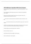 CPSC 4900 Exam 3 Questions With Correct Answers 