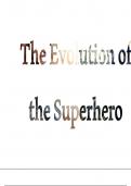 Film Study PPT: The Evolution of the Superhero