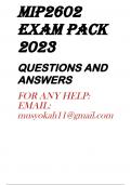 MIP2602 EXAM PACK 2023