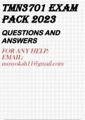 TMN3701 EXAM PACK 2023