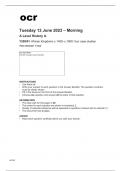 ocr A Level History A Y209-01 June2023 Question Paper.