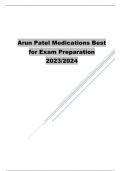 Arun Patel Medications Best for Exam Preparation 2023/2024