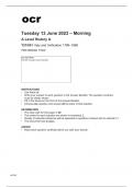 ocr A Level History A Y215-01 June2023 Question Paper.