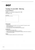 ocr A Level History A Y223-01 June2023 Question Paper.