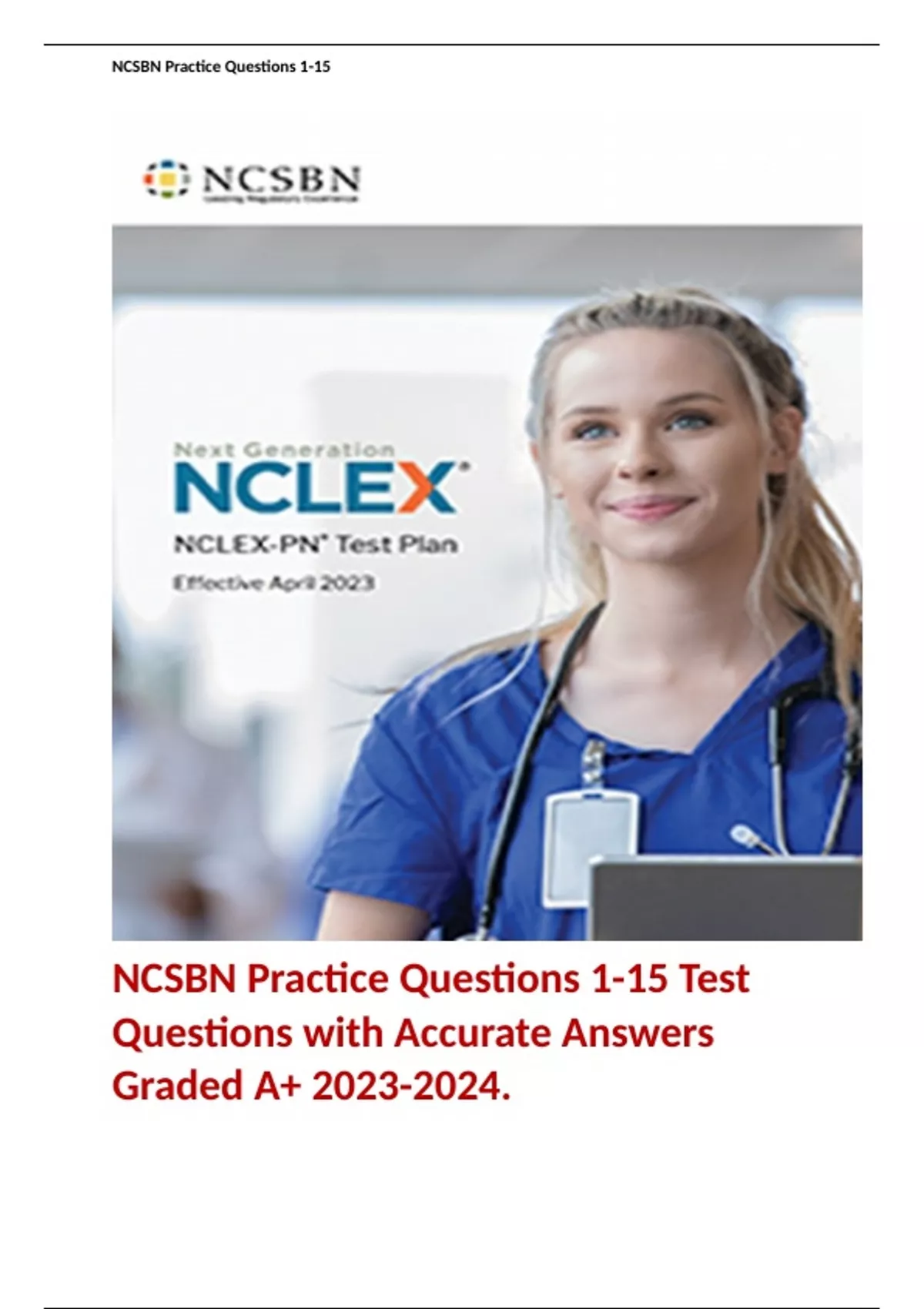 ncsbn-practice-questions-1-15-test-questions-with-accurate-answers