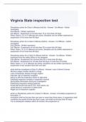 Virginia State inspection test  with correct answers