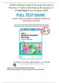 DeWit’s Medical-Surgical Nursing Concepts & Practice 4th Ed Stromberg Test Bank | QUESTIONS & EXPLAINED ANSWERS (GRADED A+)  | Full Complete 2023