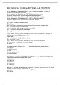 BIO 230 SFSU EXAM QUESTIONS AND ANSWERS