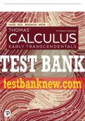 Test Bank For Thomas' Calculus: Early Transcendentals 15th Edition All Chapters - 9780137559824