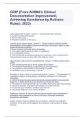 CDIP (From AHIMA's Clinical Documentation Improvement, Achieving Excellence by Ruthann Russ