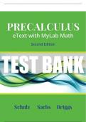 Test Bank For Precalculus 2nd Edition All Chapters - 9780137373710