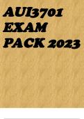 AUI3701 EXAM PACK 2023