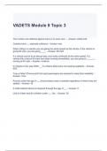 VADETS Module 8 Topic 3 Questions and Answers